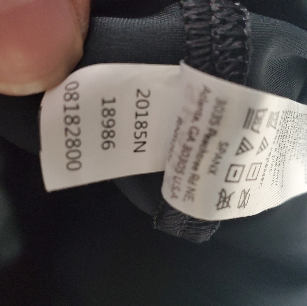 SPANX Black Faux Leather Camo Leggings Size 1X Short - Picture 13 of 16